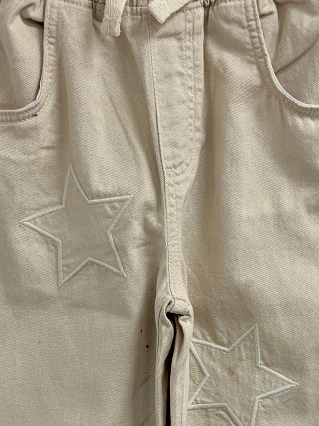 Girl Beige Jeans-1