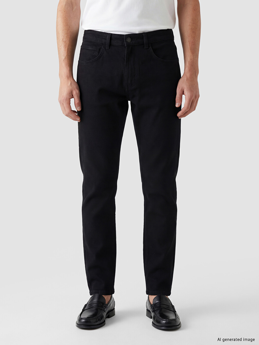 Siyah 750 Slim Fit Erkek Jean Pantolon-1