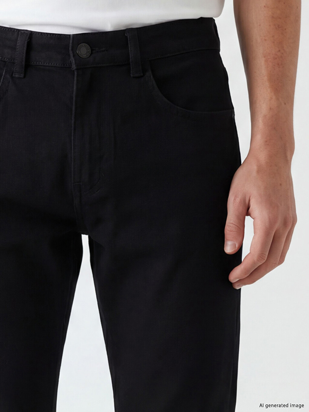 Siyah 750 Slim Fit Erkek Jean Pantolon-2