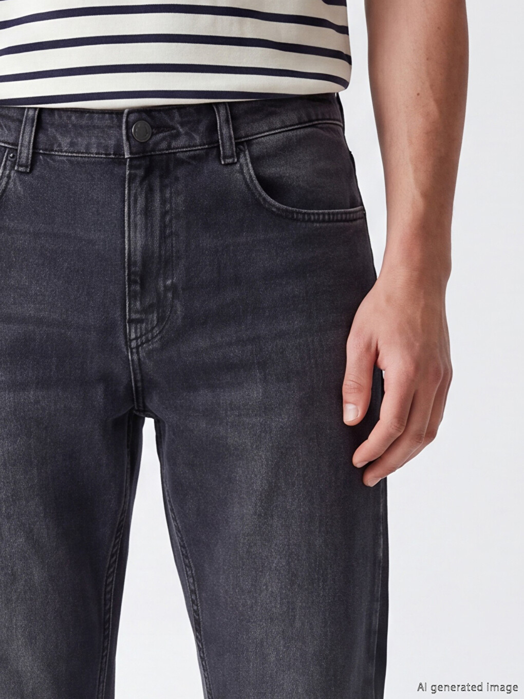 Siyah 779 Regular Fit Erkek Jean Pantolon-2