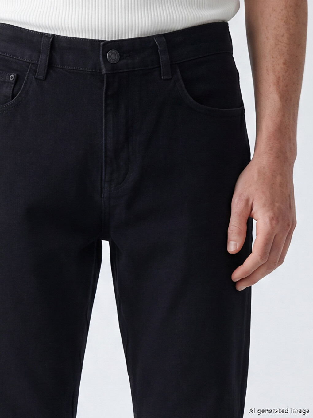 Siyah 779 Regular Fit Erkek Jean Pantolon-2