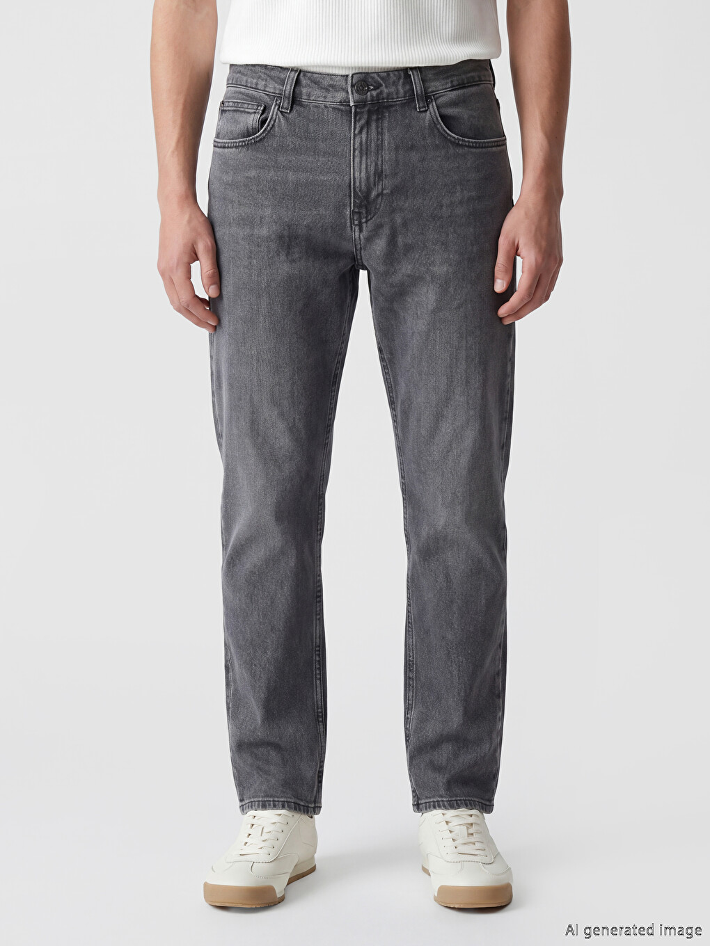Gri 779 Regular Fit Erkek Jean Pantolon-1