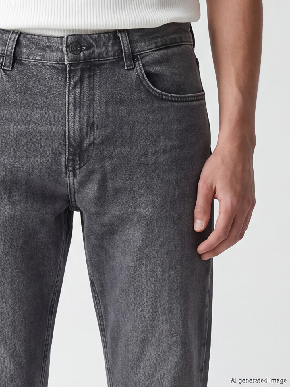 Gri 779 Regular Fit Erkek Jean Pantolon-2
