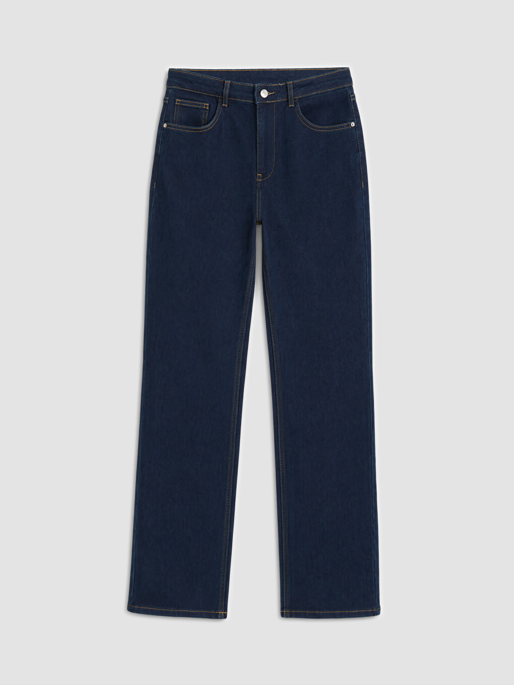 İndigo Flare Kadın Jean Pantolon-4