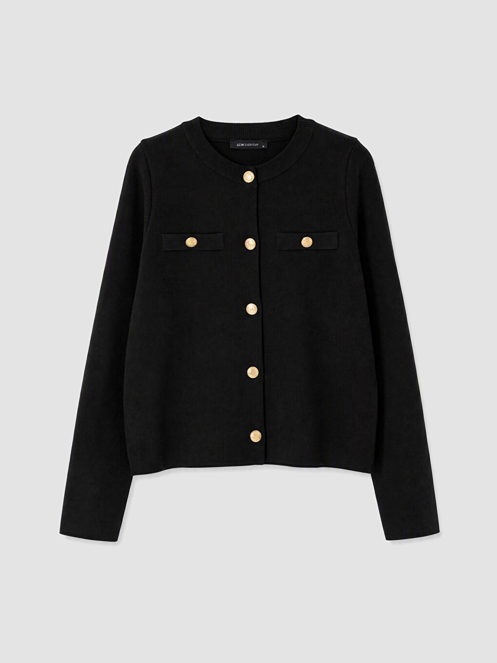 Crew Neck Women's Knitwear Cardigan-4