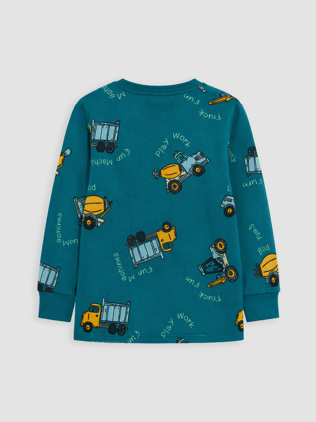 Turkuaz Desenli Erkek Çocuk Pijama Takım-3