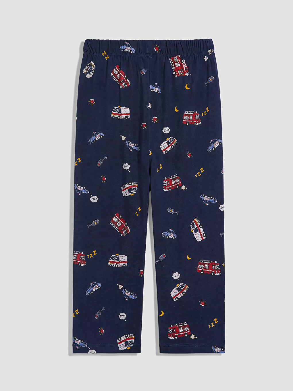 Lacivert Gömlek Yaka Erkek Çocuk Pijama Takımı-5