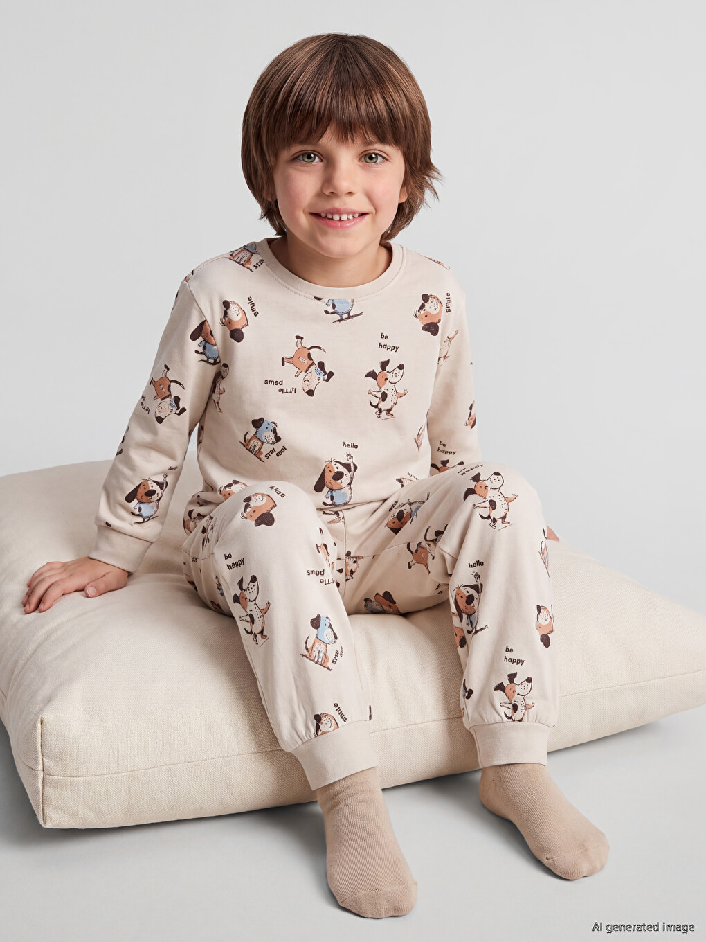 Desenli Erkek Çocuk Pijama Takım