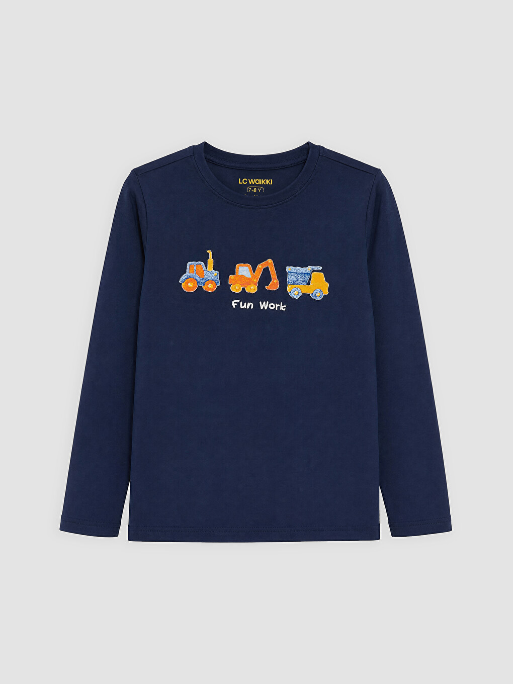 Printed Crew Neck Boys' Pyjamas Set-1