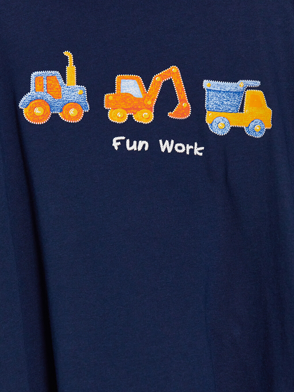 Printed Crew Neck Boys' Pyjamas Set-5