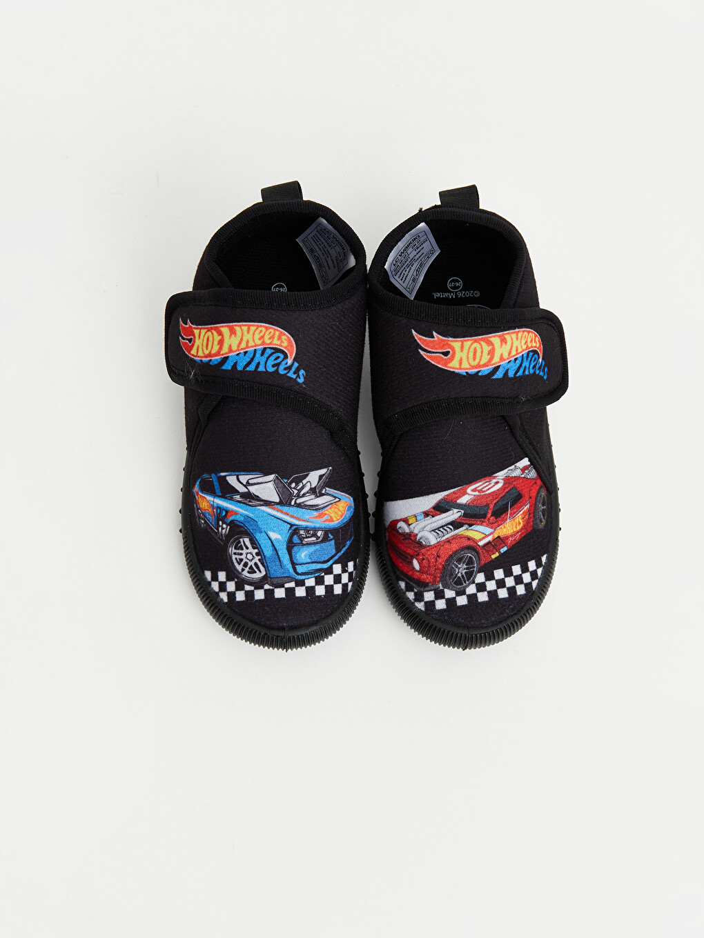 Siyah Hot Wheels Baskılı Erkek Çocuk Panduf-1