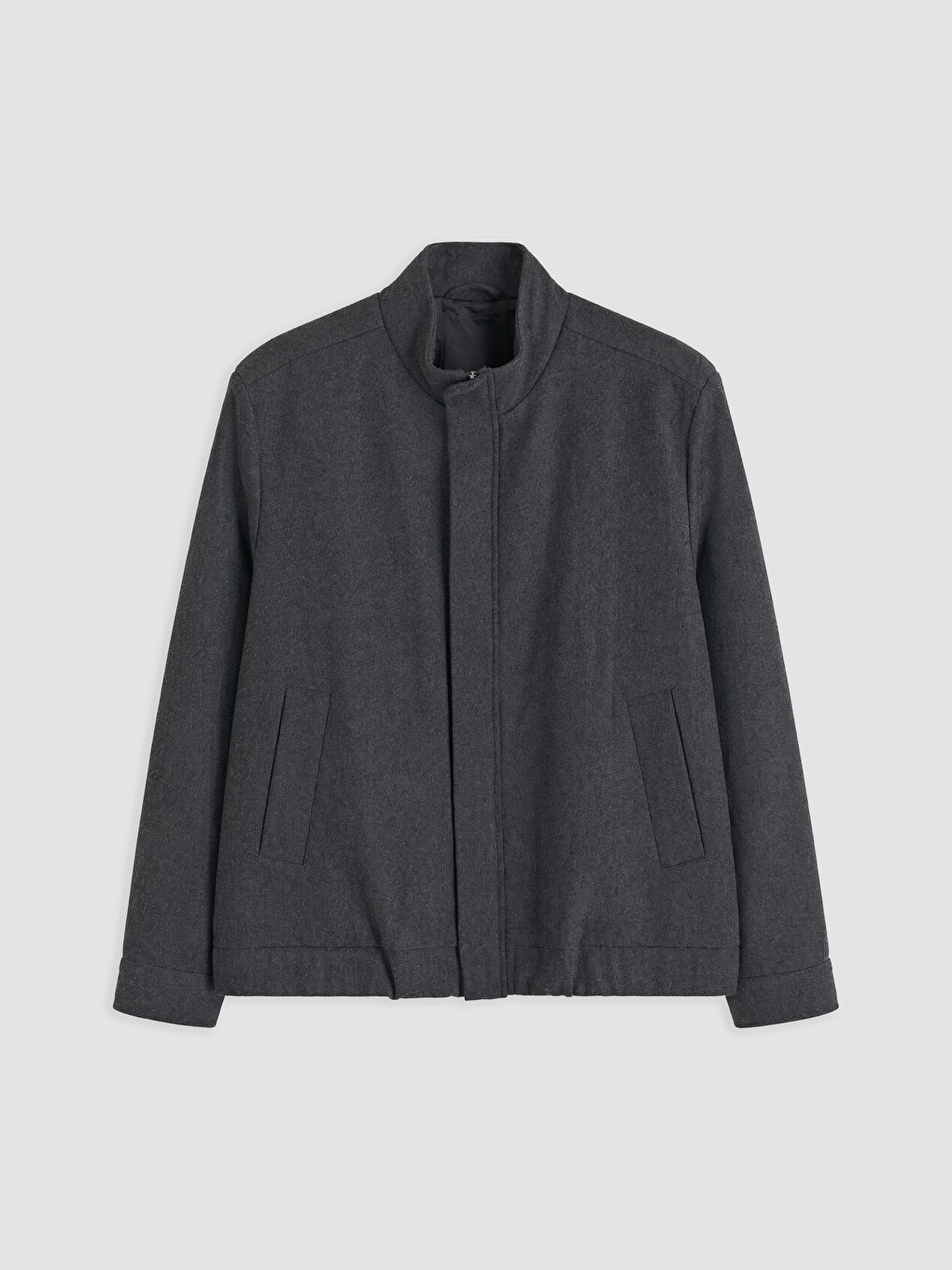 Standard Fit Mock Neck Men's Jacket-4
