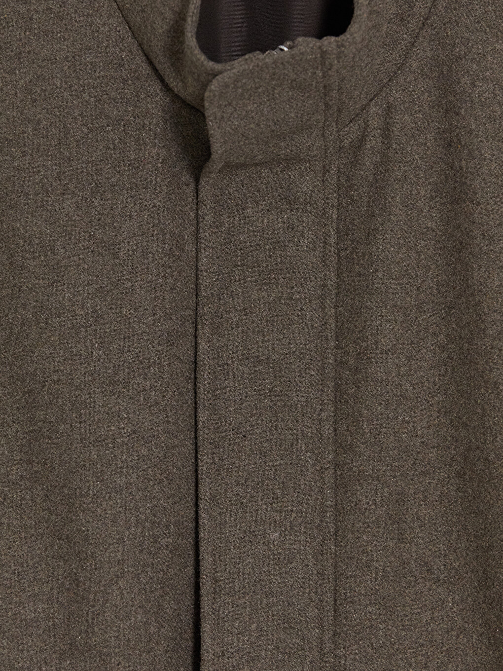 Standard Fit Zippered Mock Neck Men's Jacket-6