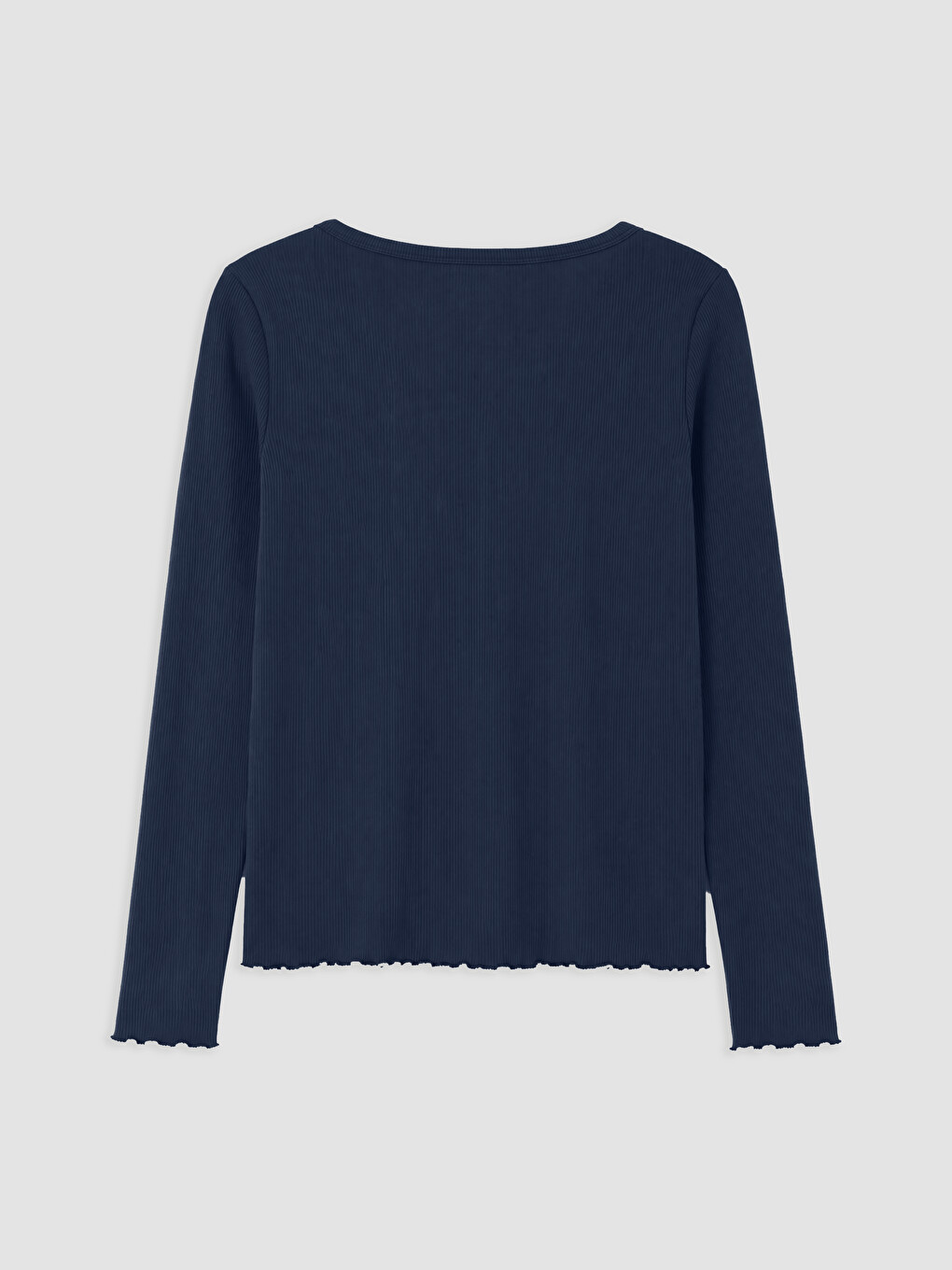 Lacivert V Yaka Nakışlı Kadın Pijama Takım-6