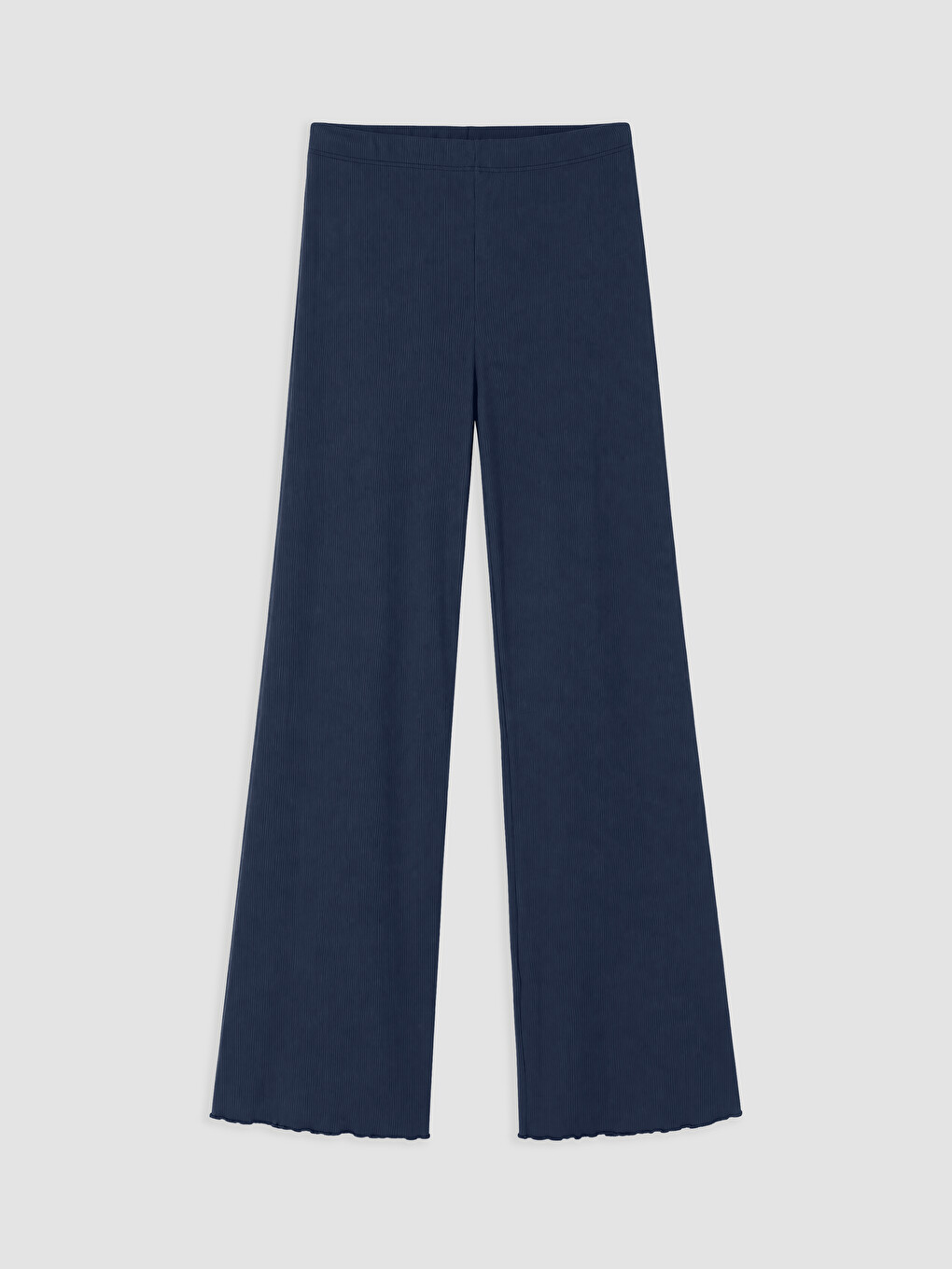 Lacivert V Yaka Nakışlı Kadın Pijama Takım-7