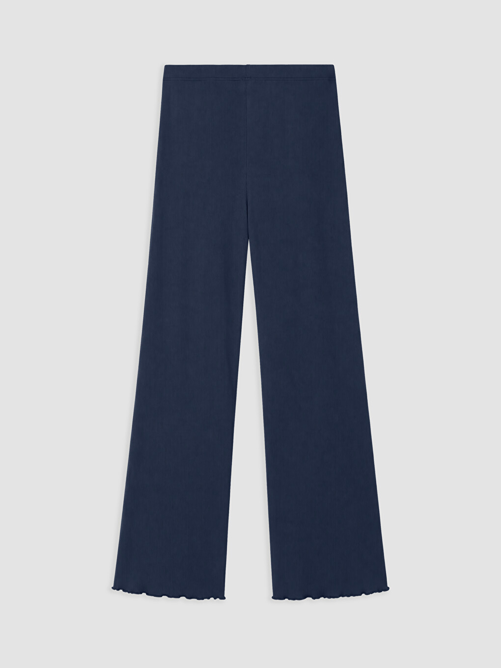 Lacivert V Yaka Nakışlı Kadın Pijama Takım-8