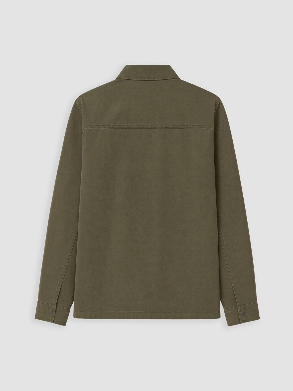 Relaxed Fit Men's Gabardine Shirt Jacket-6