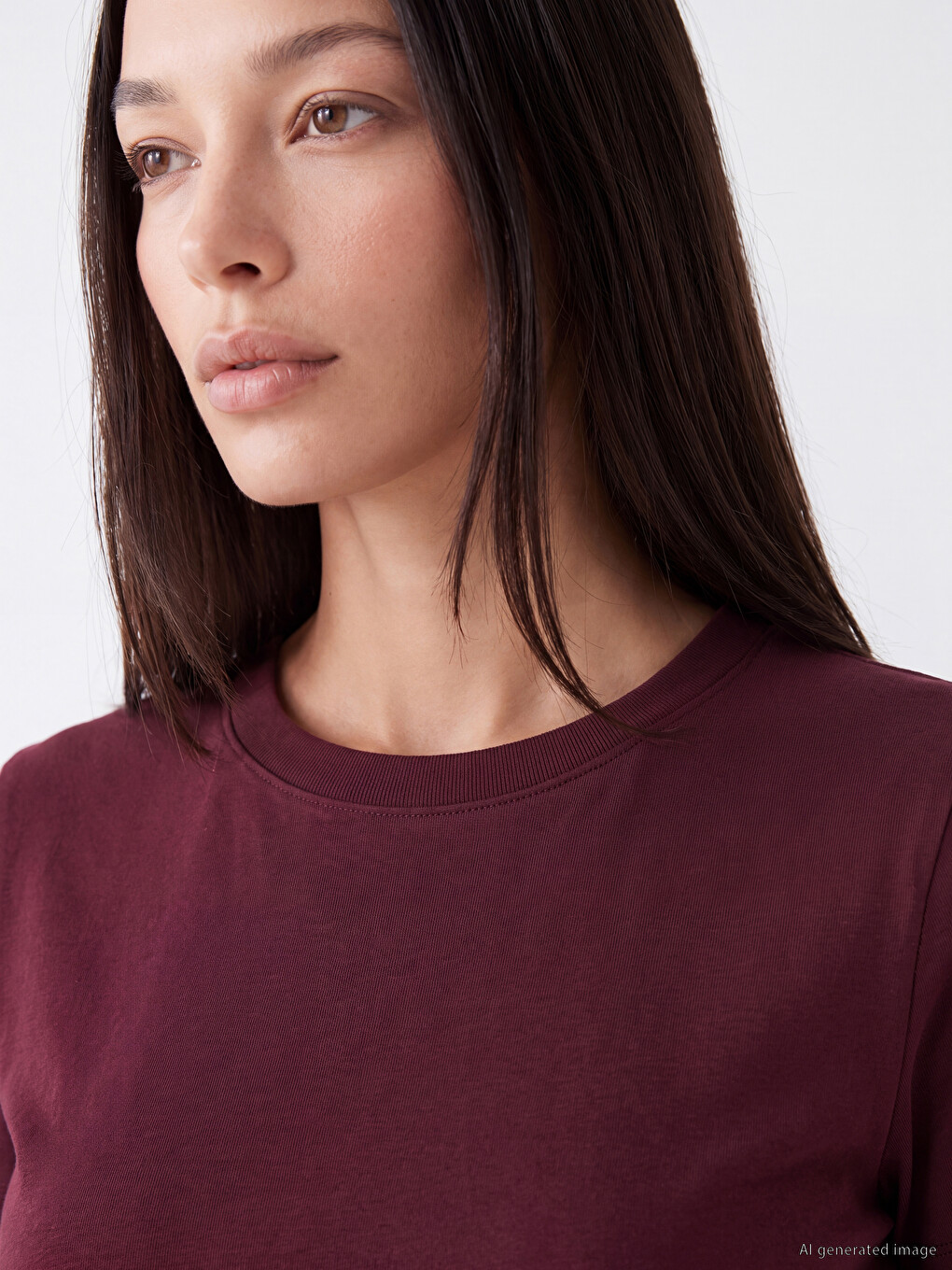 Crew Neck Women's T-shirt-2