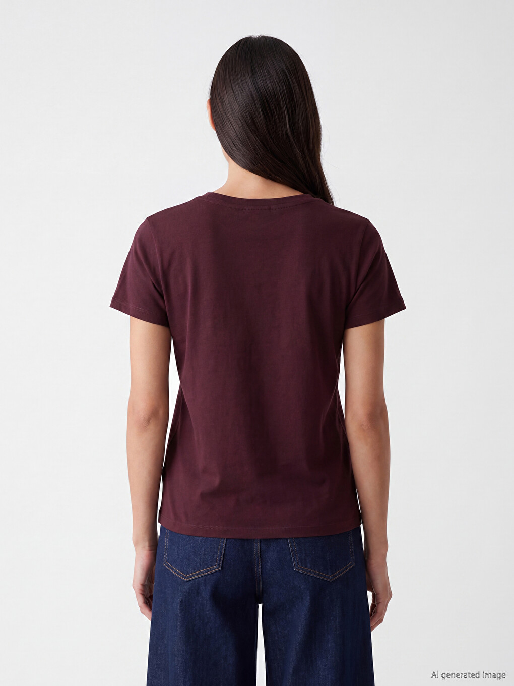Crew Neck Women's T-shirt-3
