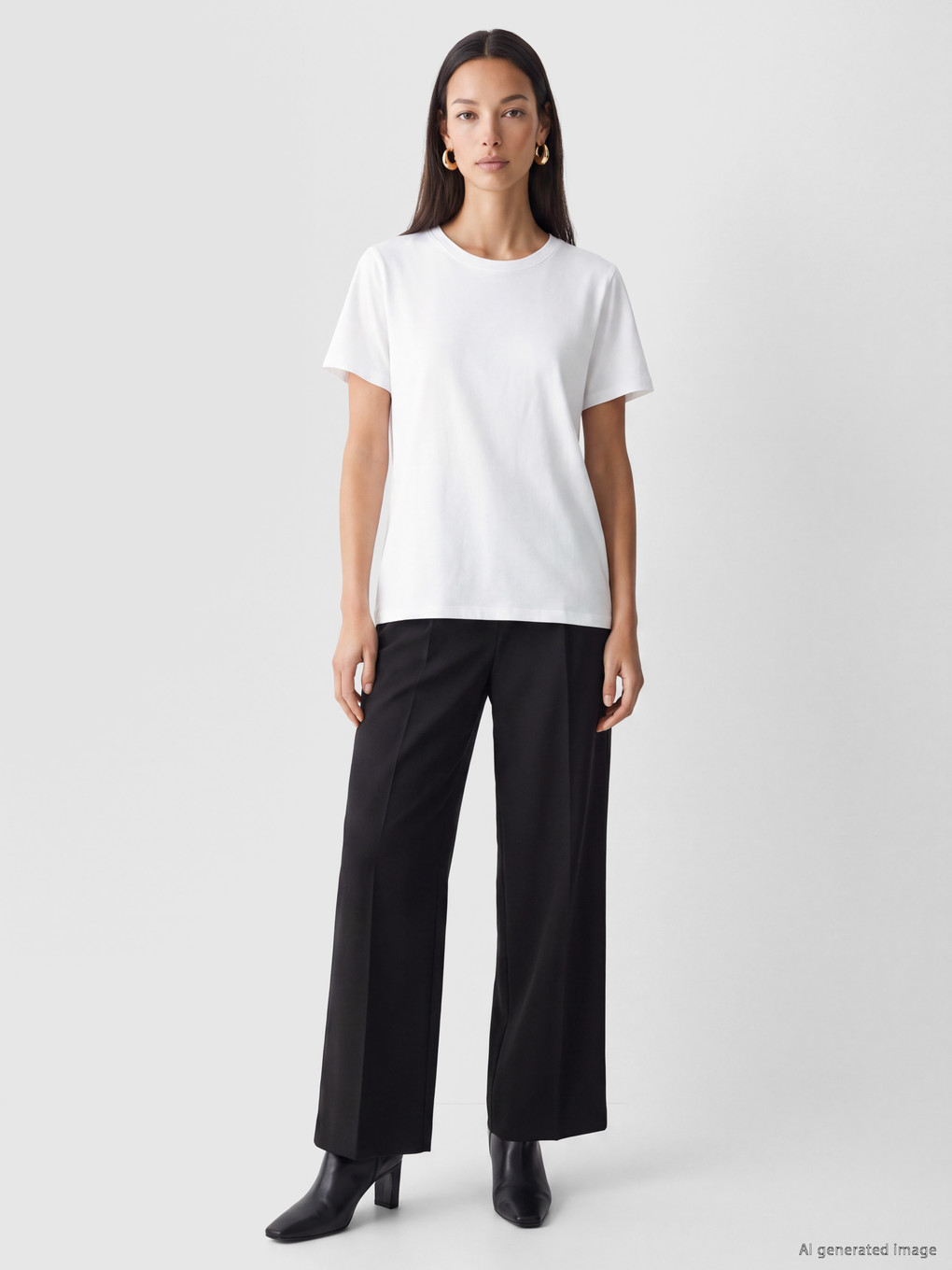Crew Neck Women's T-shirt-1