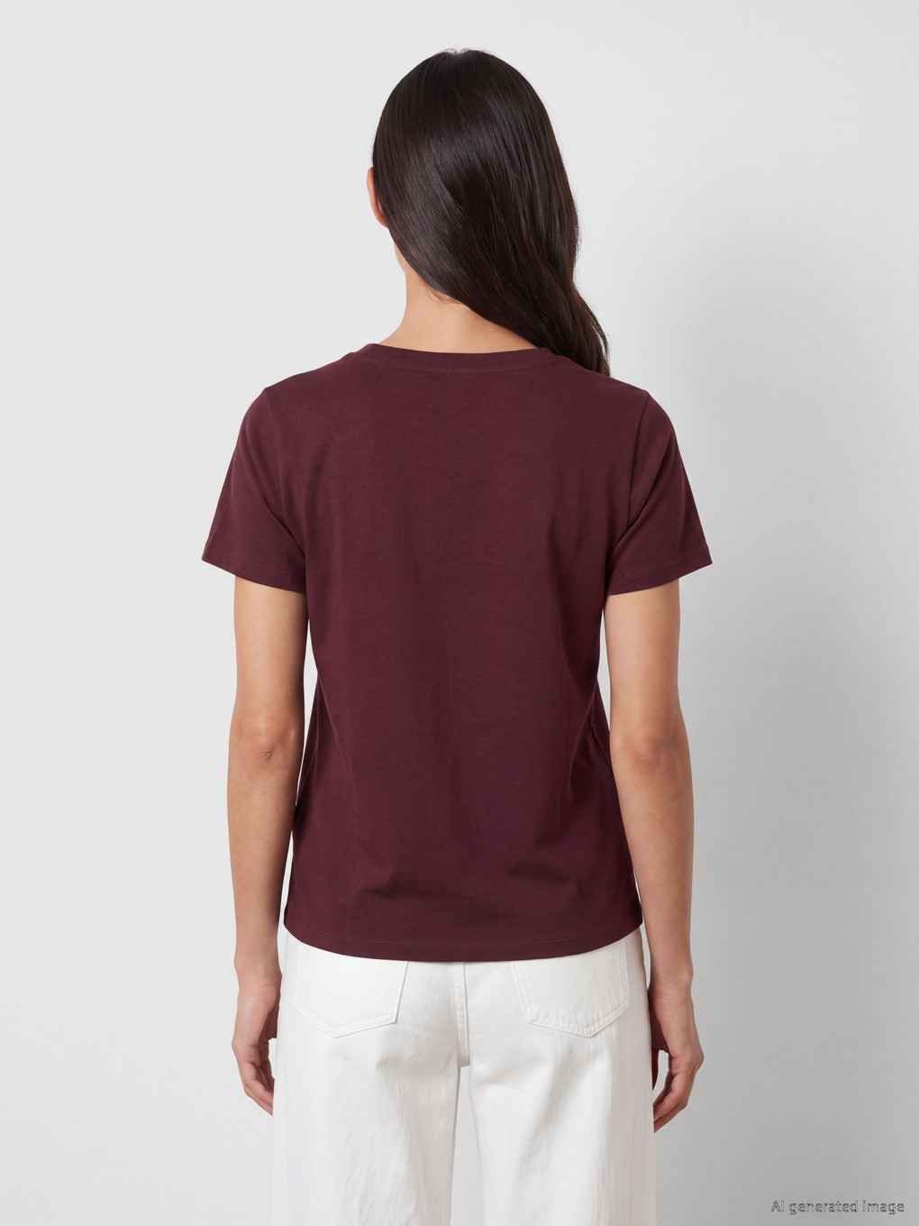 Crew Neck Women's T-shirt-3