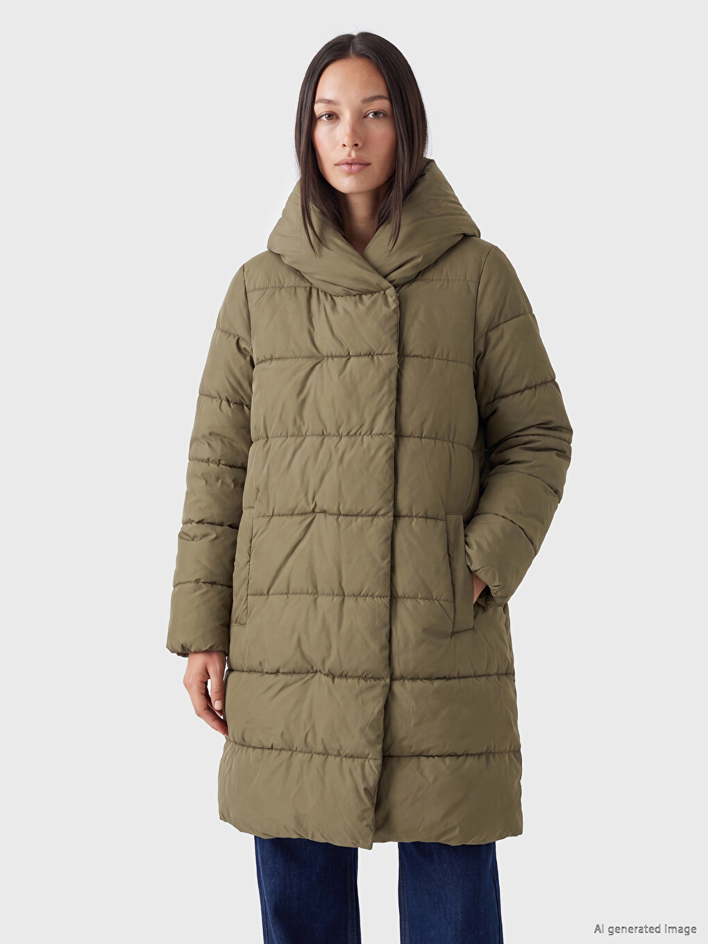 Hooded Women's Puffer Coat