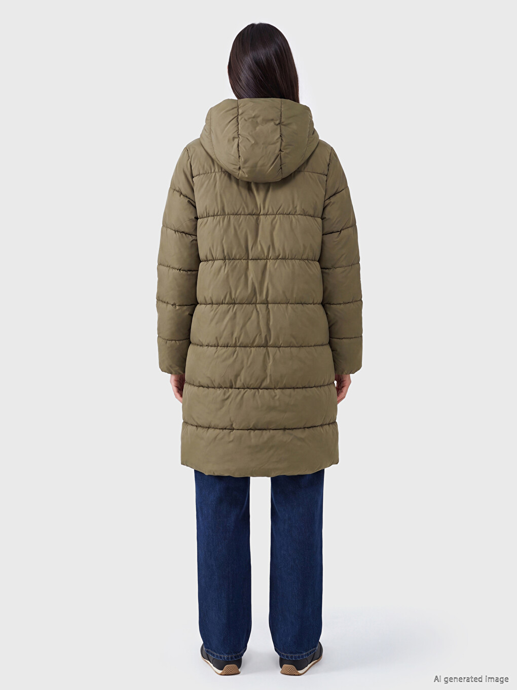 Hooded Women's Puffer Coat-3