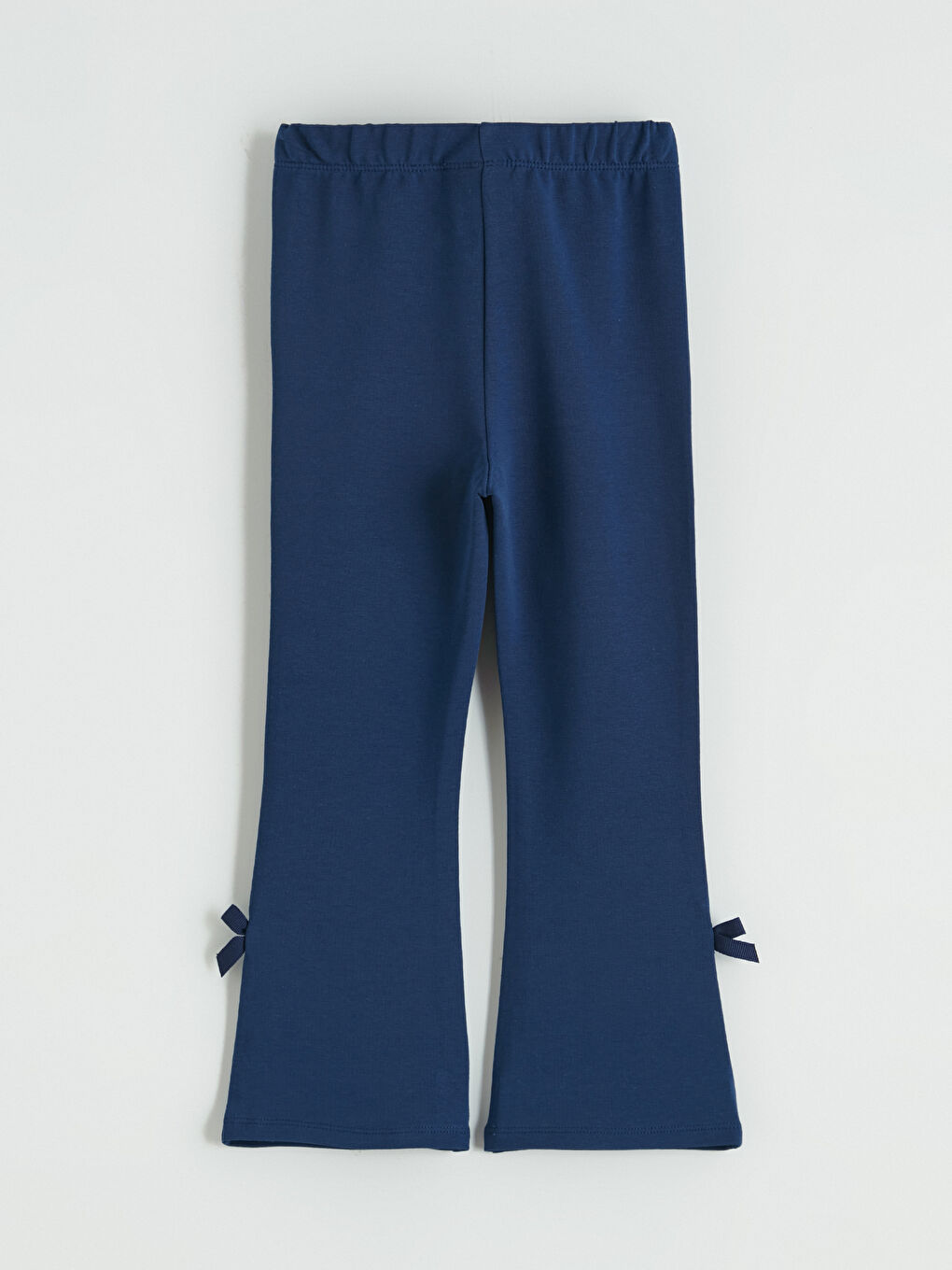 Ekru Fiyonk Detaylı İspanyol Paça Kız Çocuk Tayt 2'li-3