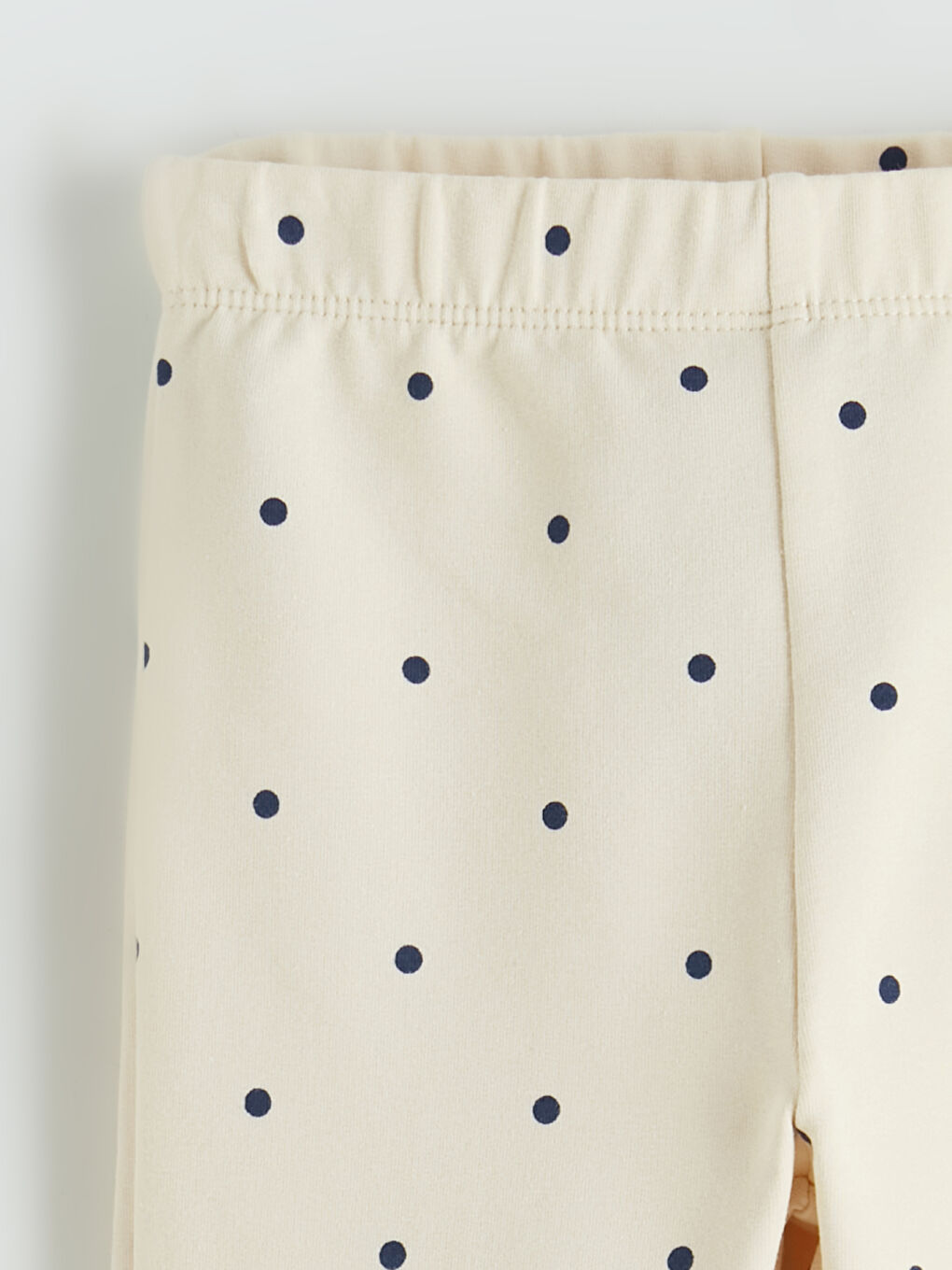 Ekru Fiyonk Detaylı İspanyol Paça Kız Çocuk Tayt 2'li-5