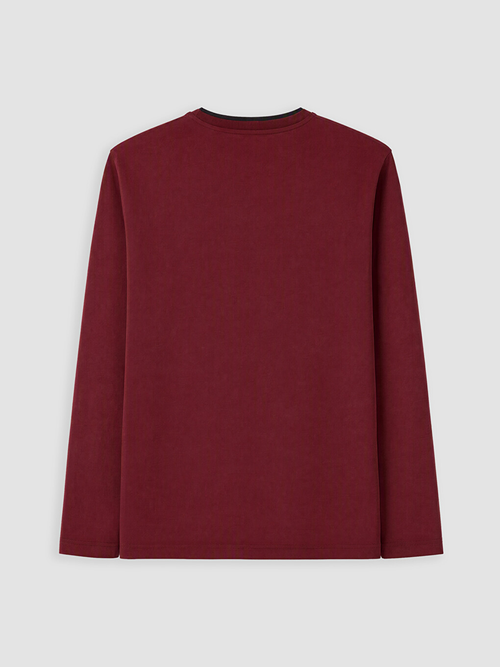 Crew Neck Long Sleeve Men's Pyjamas Top-2