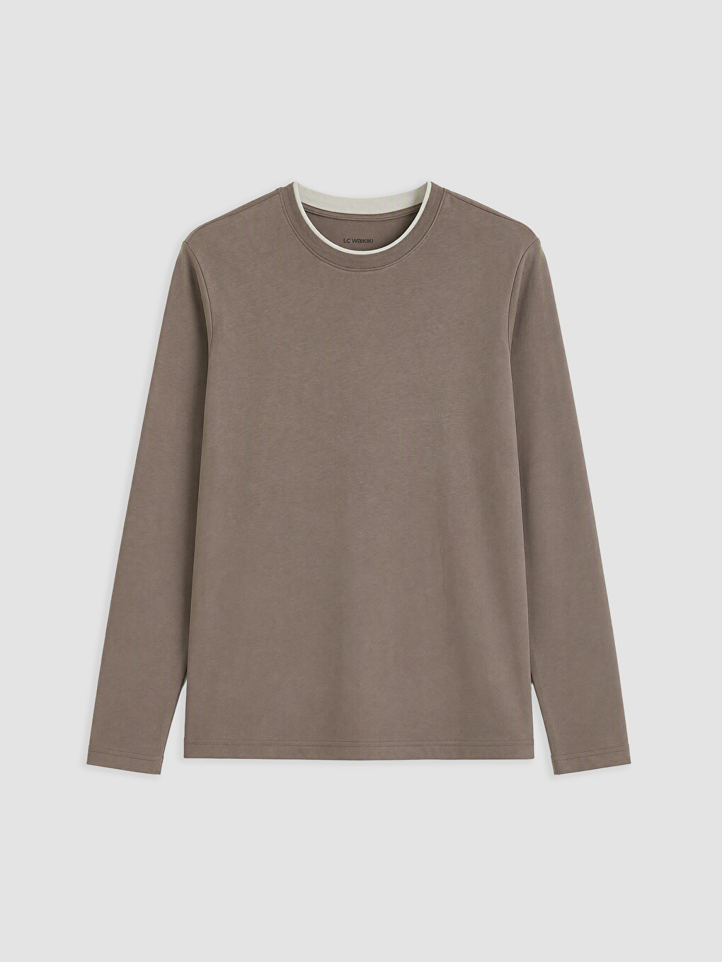 Crew Neck Long Sleeve Men's Pyjamas Top-4