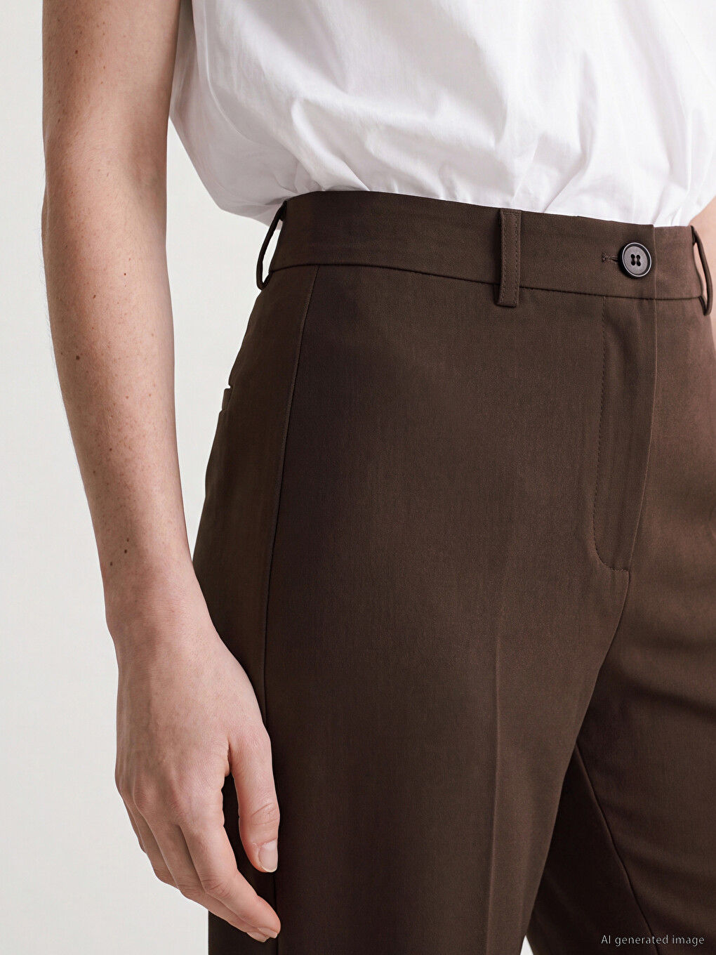 Woman Brown Trousers-2