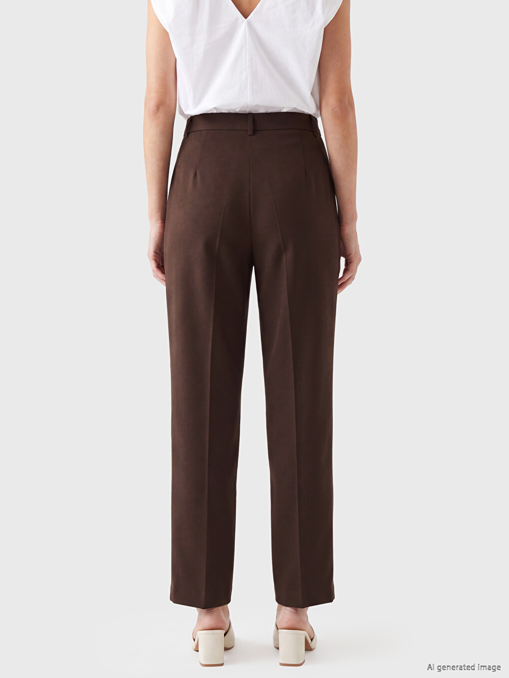 Woman Brown Trousers-3