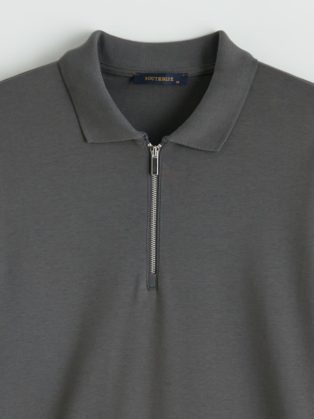 Antrasit Polo Yaka Erkek Sweatshirt-5