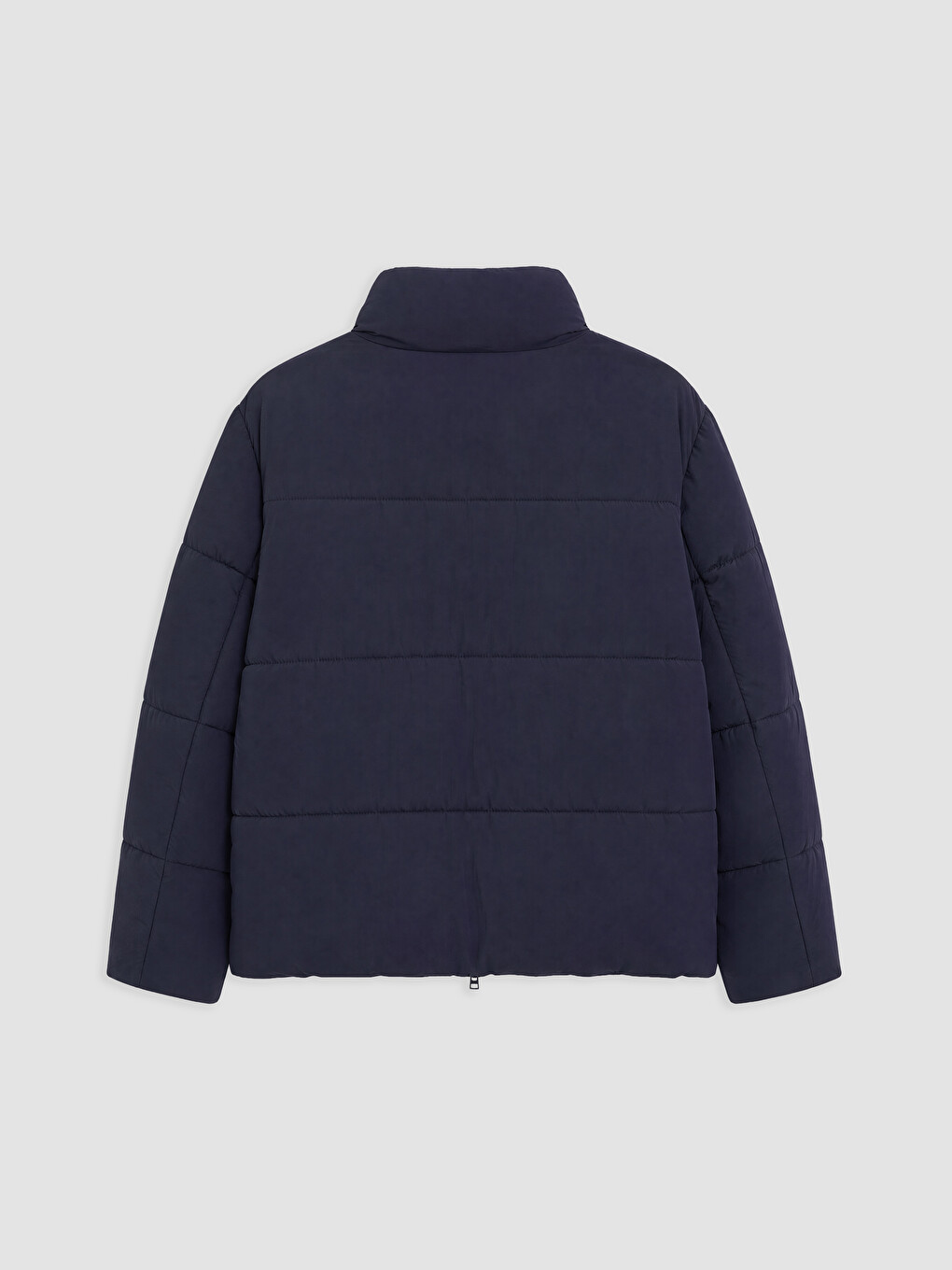 Relaxed Fit Mock Neck Men's Puffer Coat-5