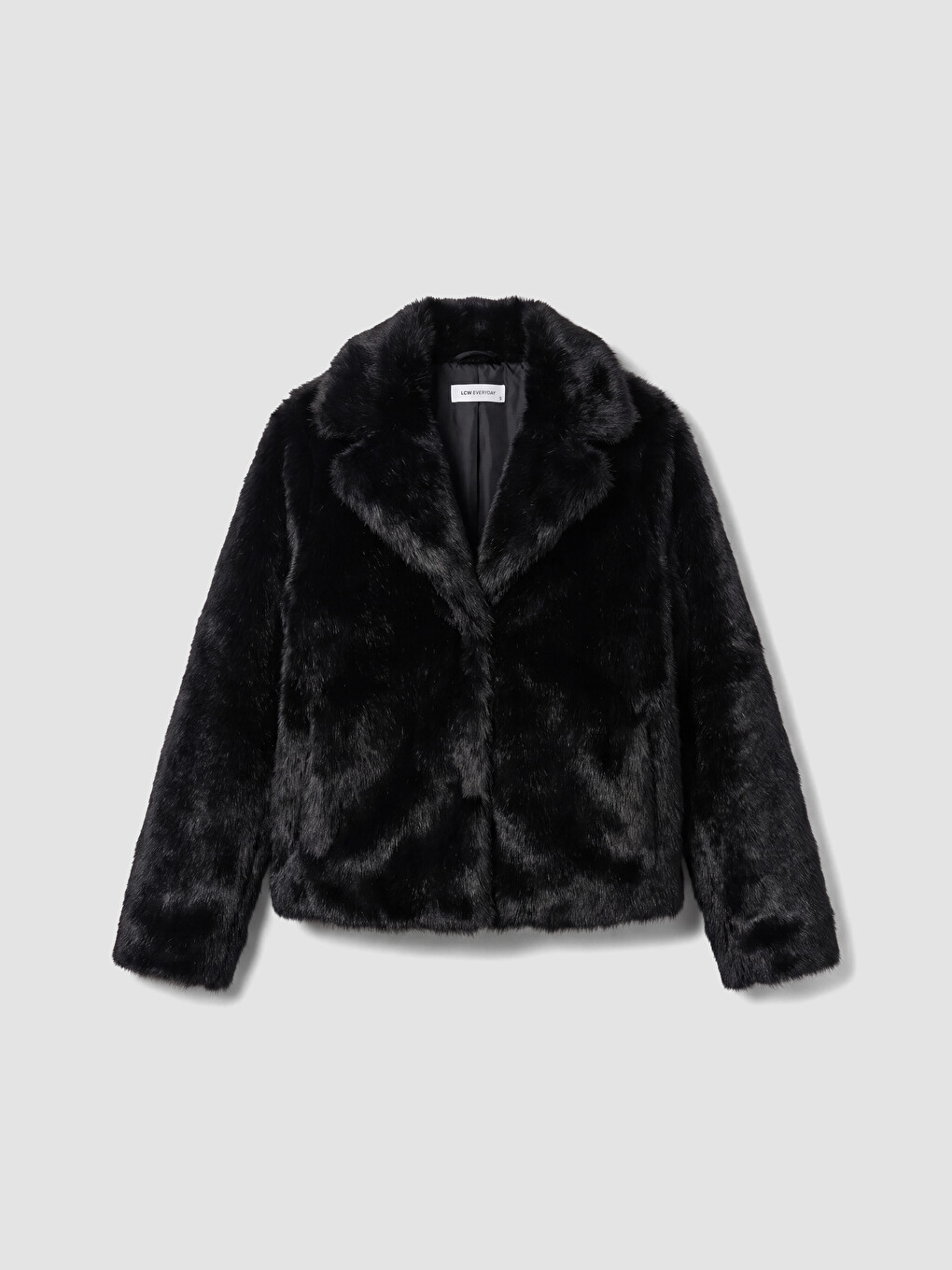 Lapel Collar Women's Fur Coat