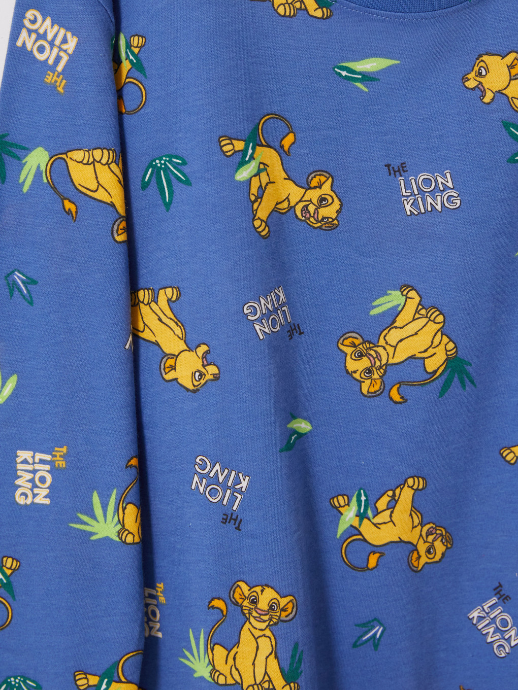 Crew Neck Lion King Boys' Pyjamas Set-5