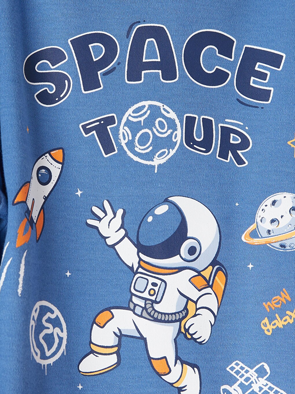 Crew Neck Printed Boys' Pyjamas Set-2