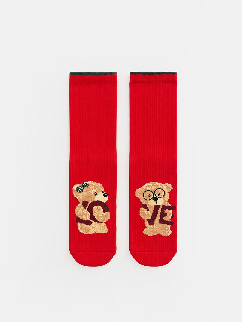 Teddy Bear Printed Boxed Women's Ankle Socks 2 Pack-1