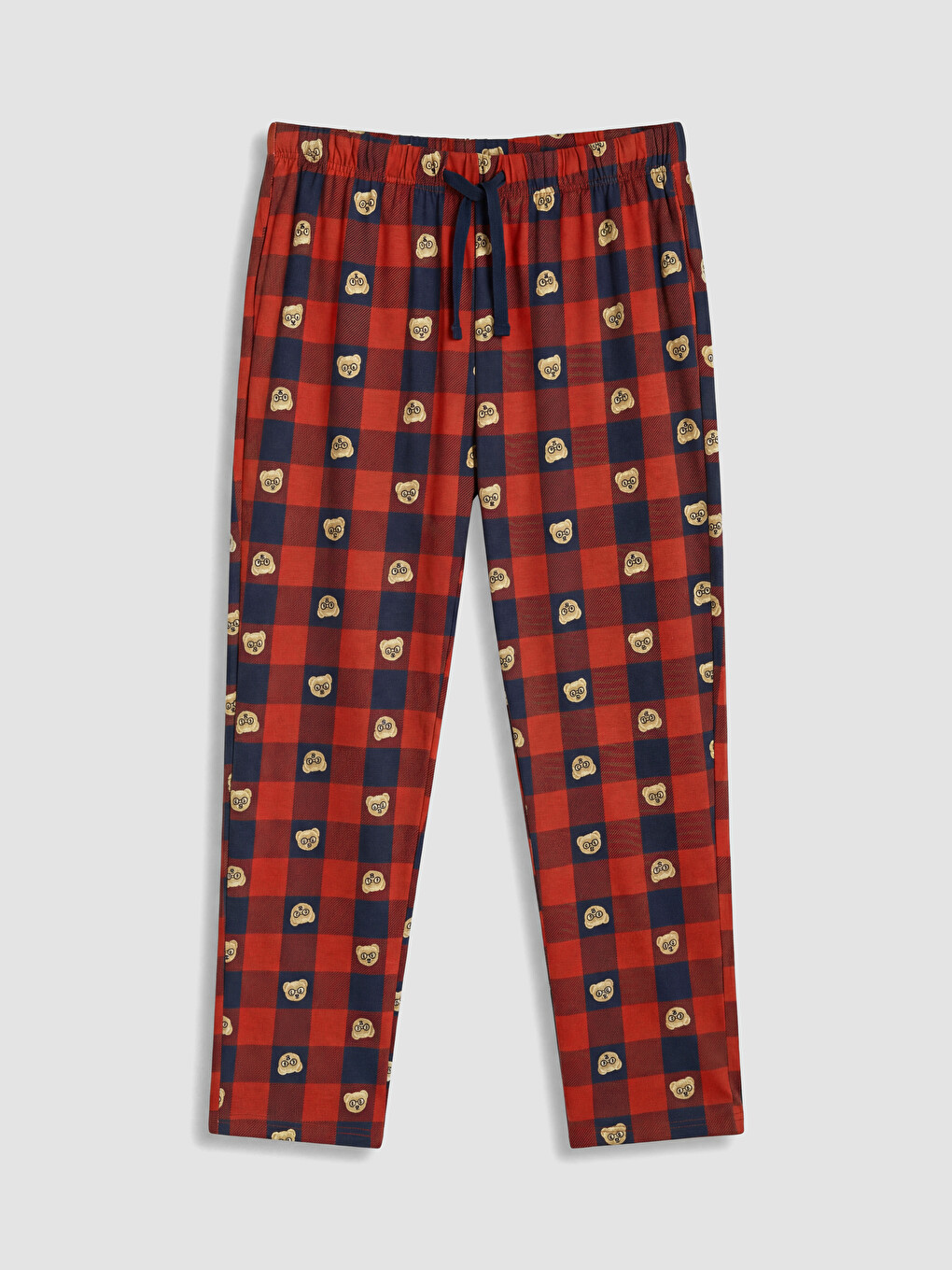 Regular Fit Plaid Men's Pyjama Set-8