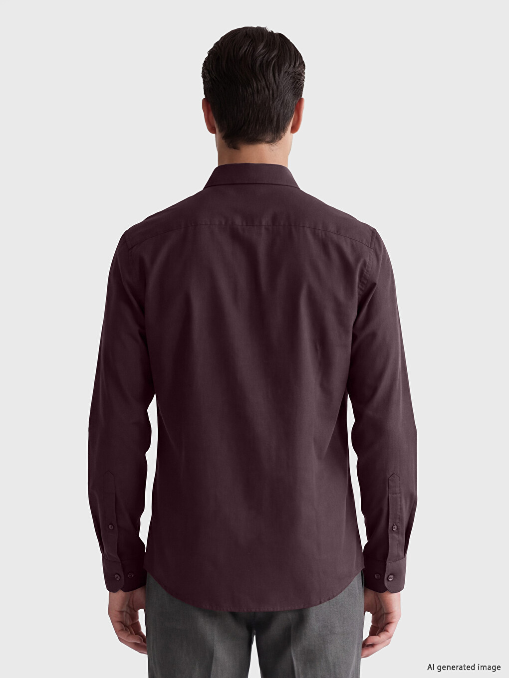 Slim Fit Dobby Men's Shirt-2