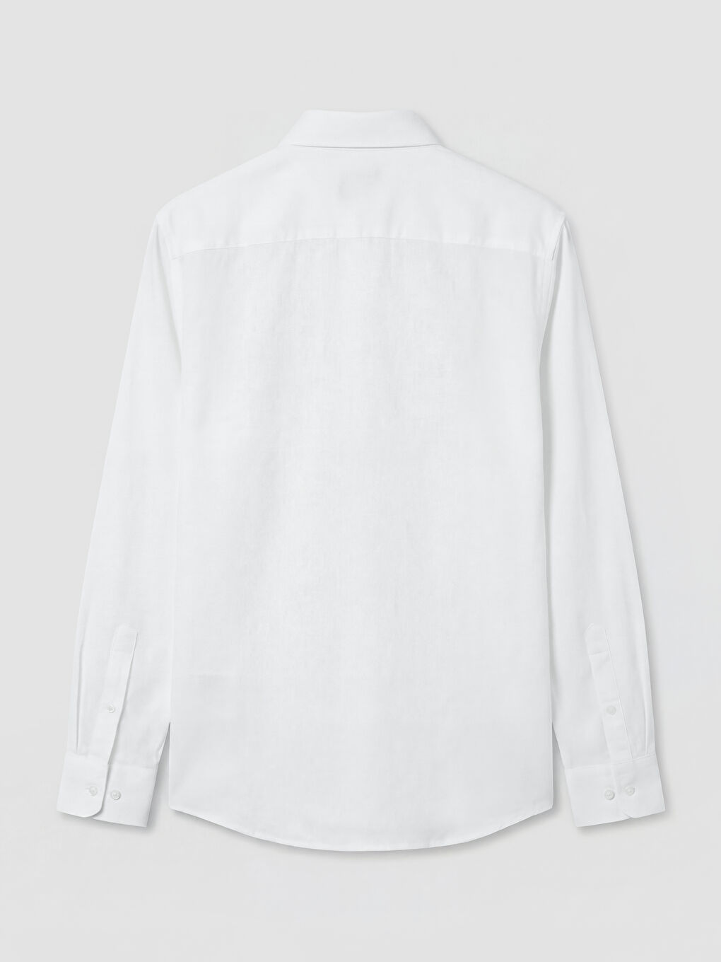 Beyaz Regular Fit Poplin Erkek Gömlek-1