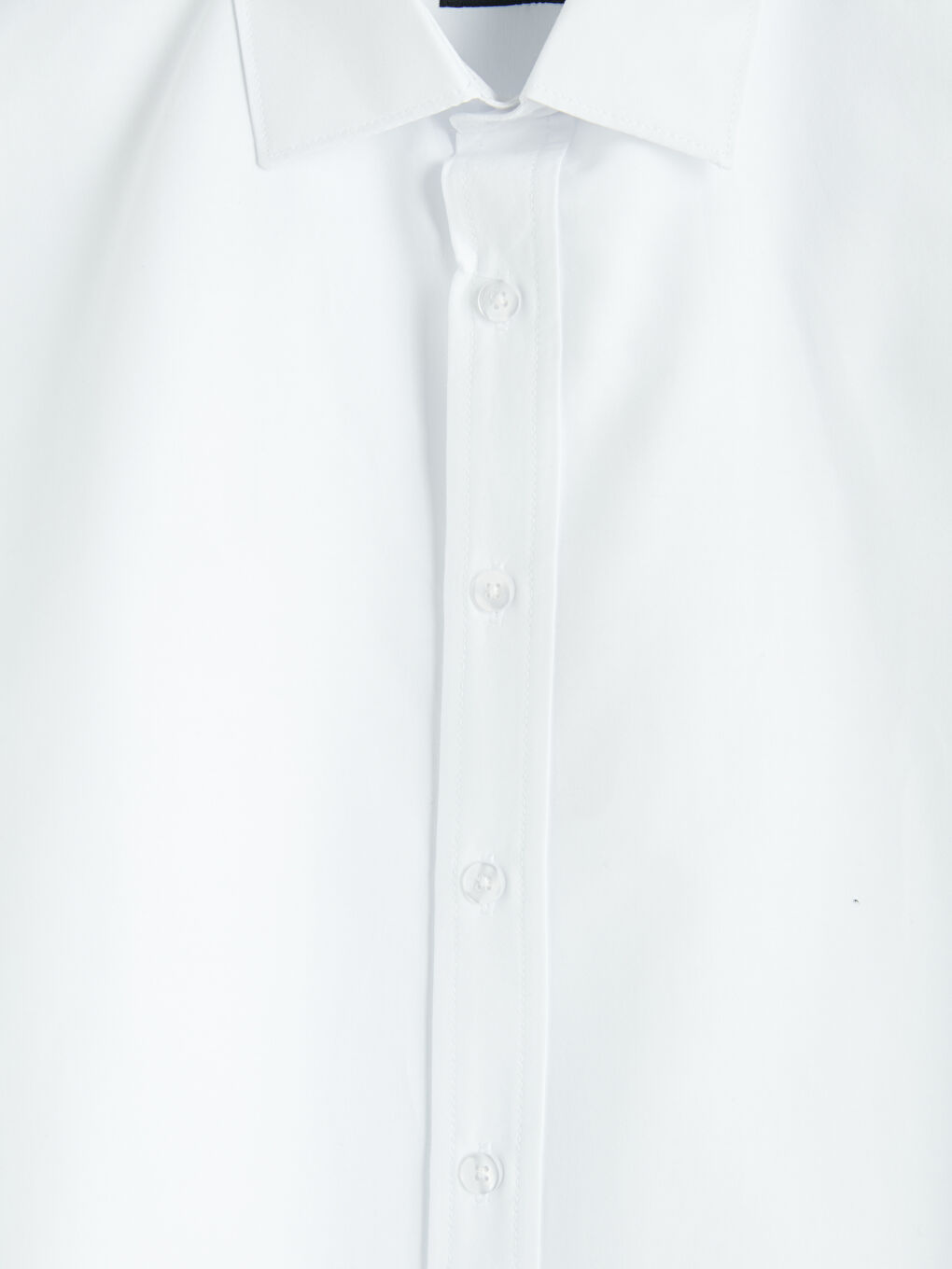 Beyaz Regular Fit Poplin Erkek Gömlek-2