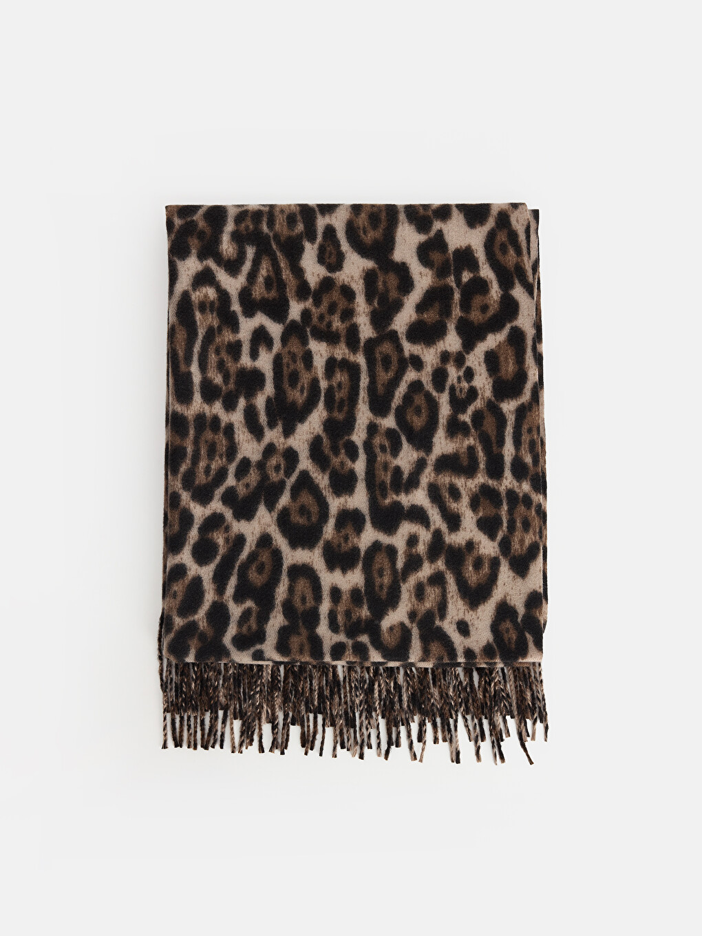 Leopardenmuster Damen Strickschal-1