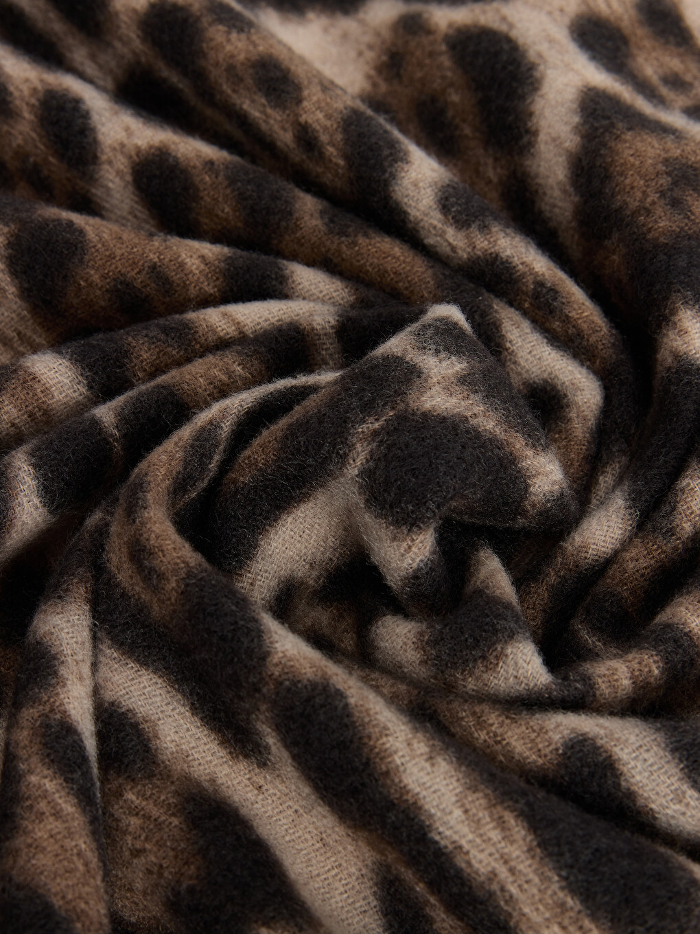 Leopardenmuster Damen Strickschal-2