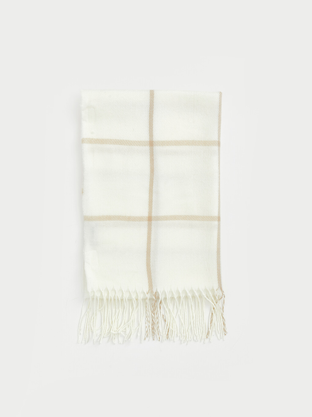 Plaid Patterned Women's Knitwear Scarf-1
