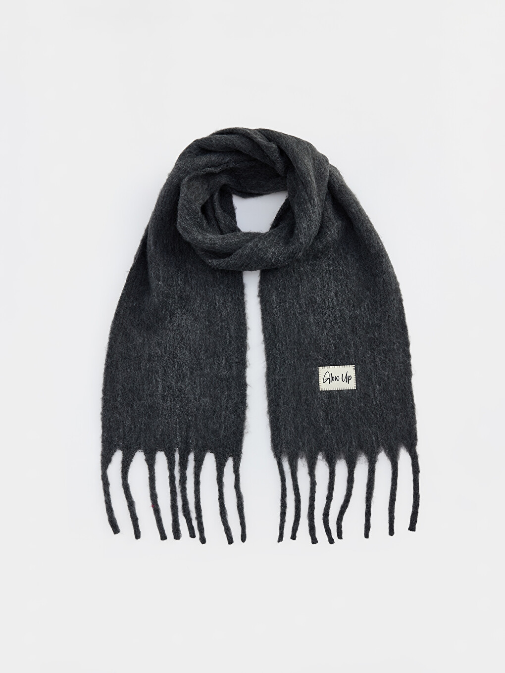 Écharpe En Maille Pour Femme Avec Détails À Franges