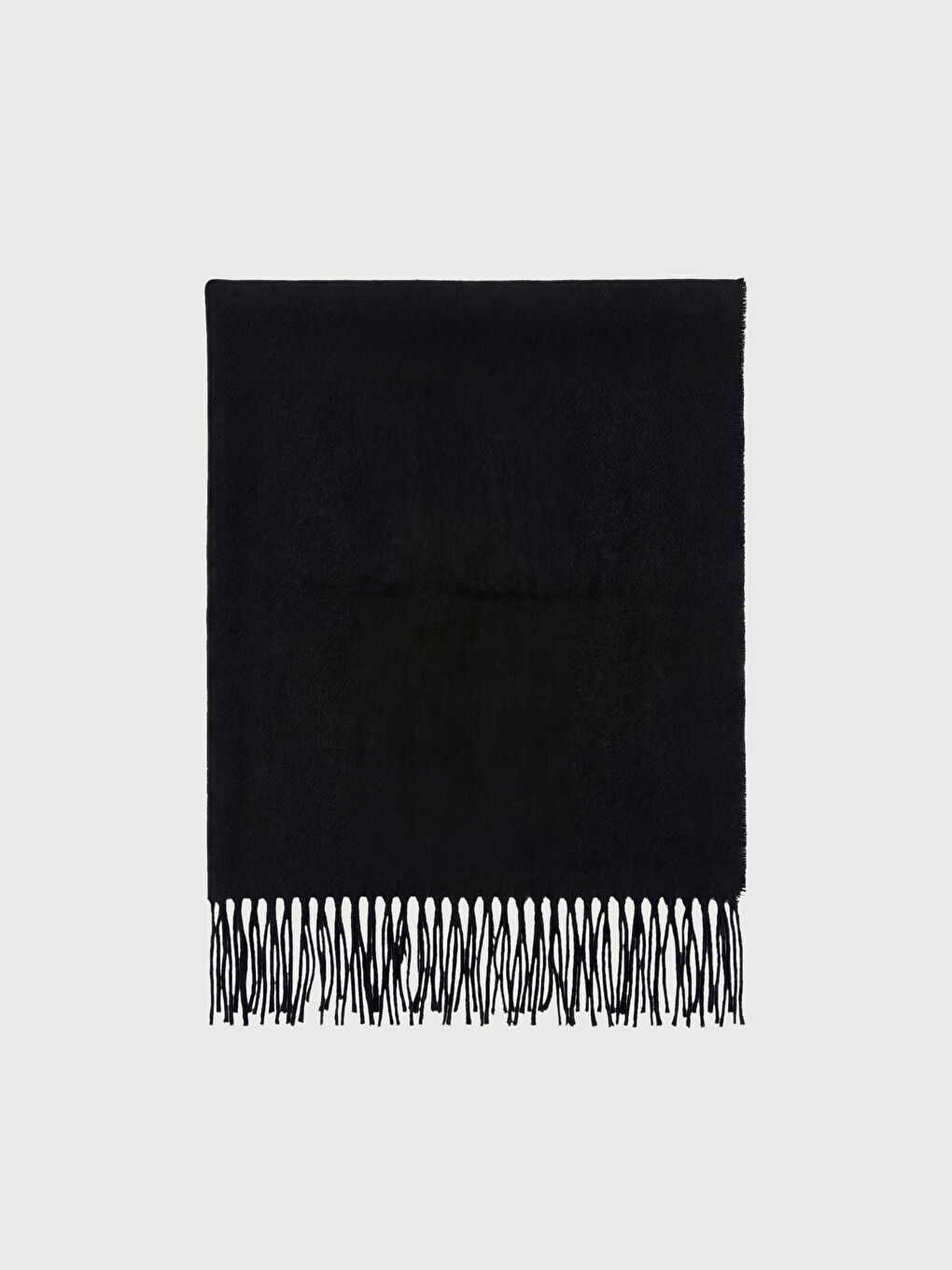 Siyah Püsküllü Erkek Atkı-1