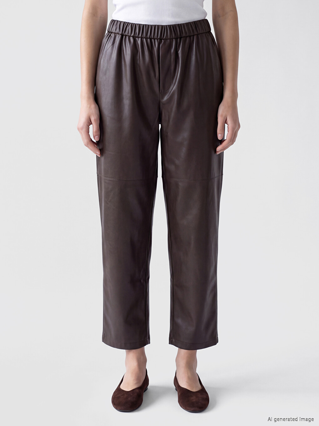 Woman Brown Trousers-1