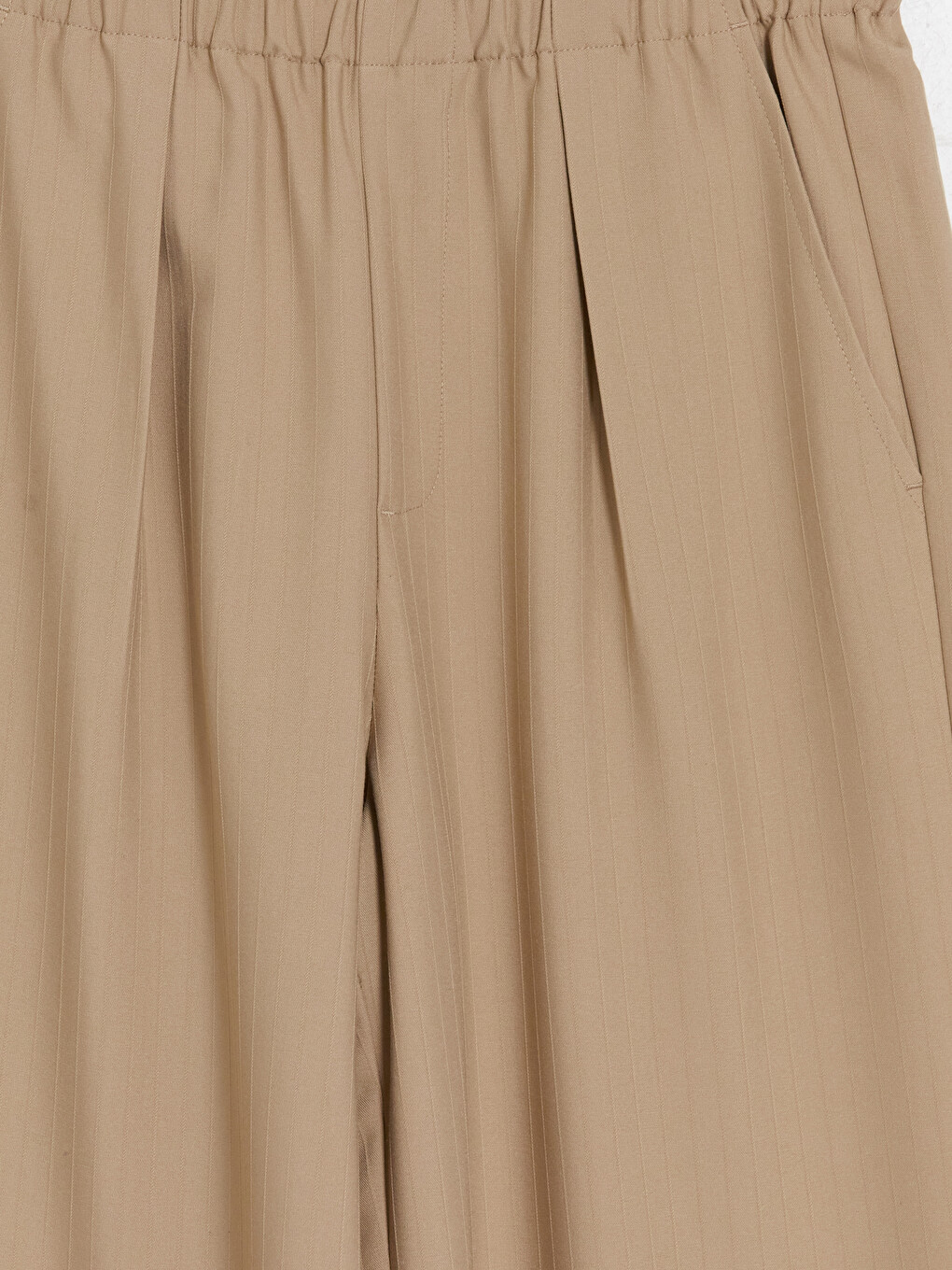 Femër Bezhe Pantallona Elegante-6